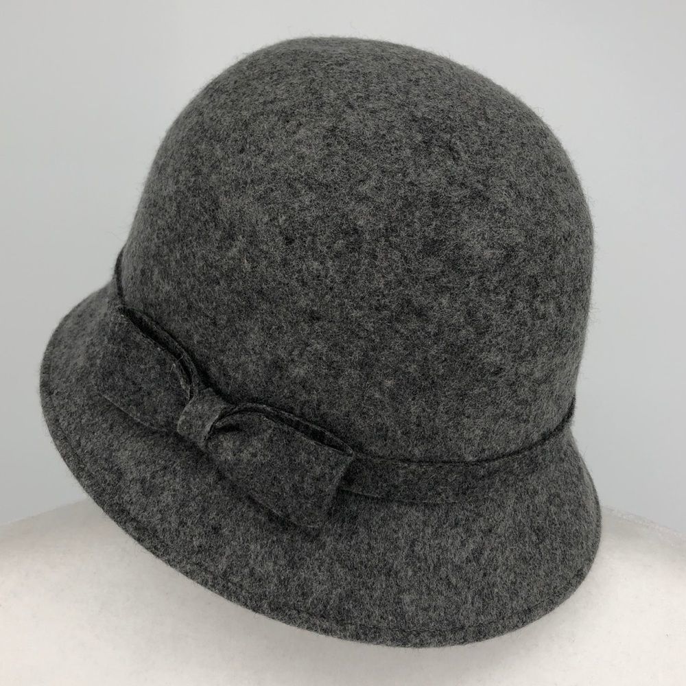 Wool Cloche Gray 1920s-1930s
